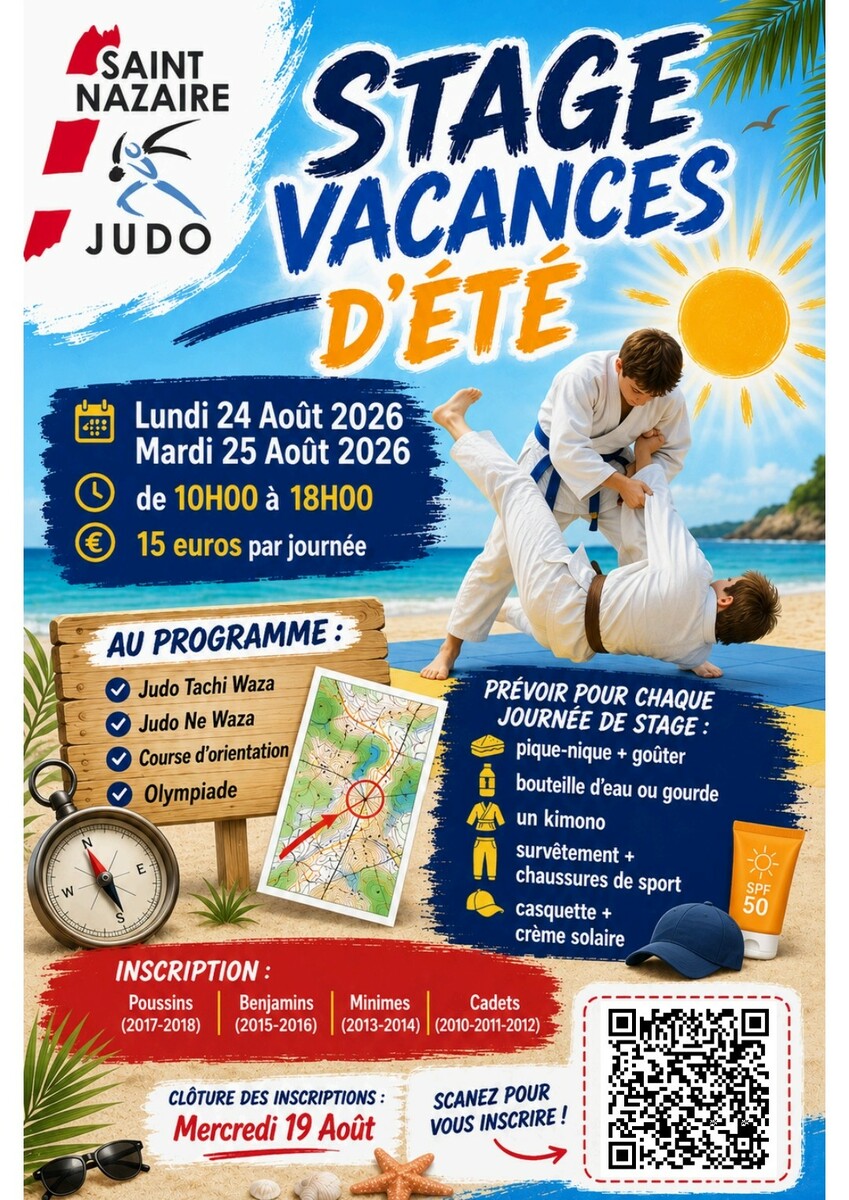 Stage des Vacances d'été 2026